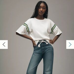 NWT MOTHER The Sleep Over Inset Tee